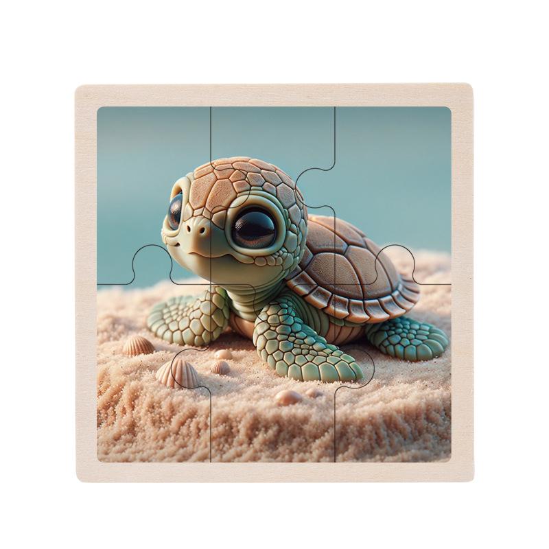 Wooden Educational Jigsaw Puzzle for Toddlers, Ages 1-5