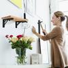 Folding Shelf Brackets Heavy Duty Metal Shelf Hinge Rack Wear-Resistant Supplies For Kitchen Bathroom Shop Garage Balcony