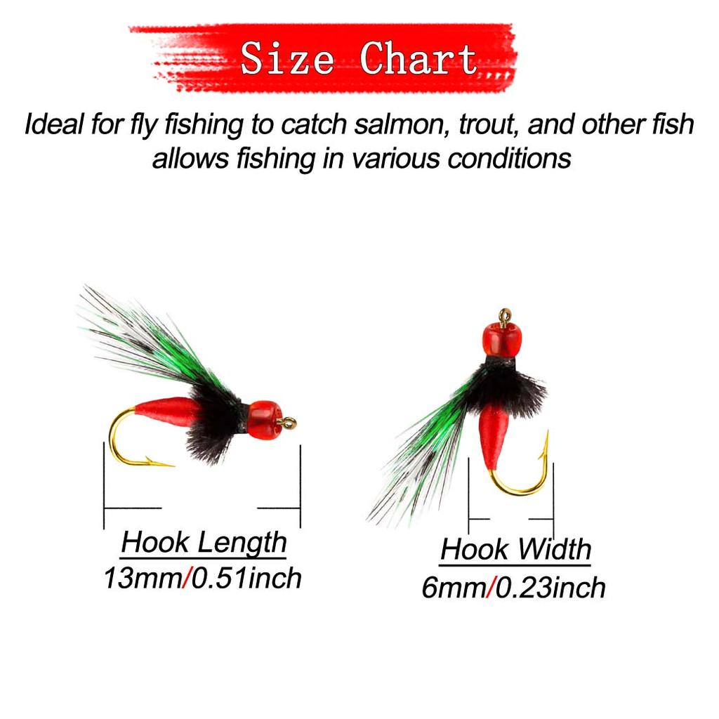 Bionic Mosquito Fly Fishing Flies Insect Artificial Baits for Trout Dry Fly Lure Fly Fishing 5Pcs