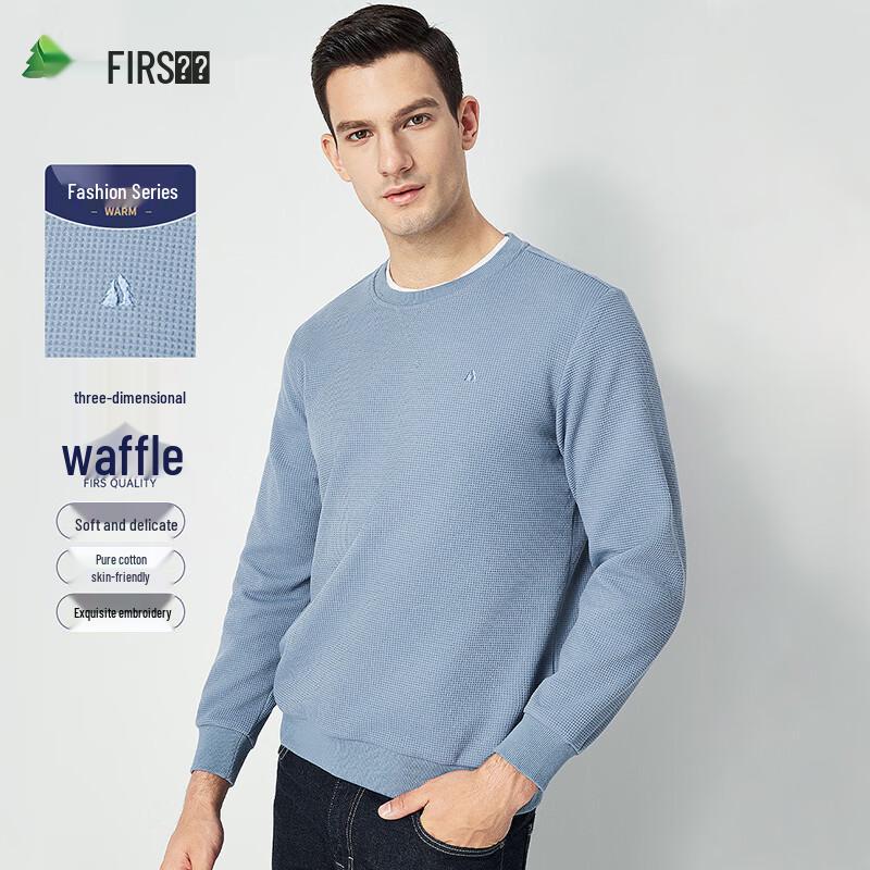 

Shanshan Men s Waffle Knit Crew Neck Sweatshirt 190/104A