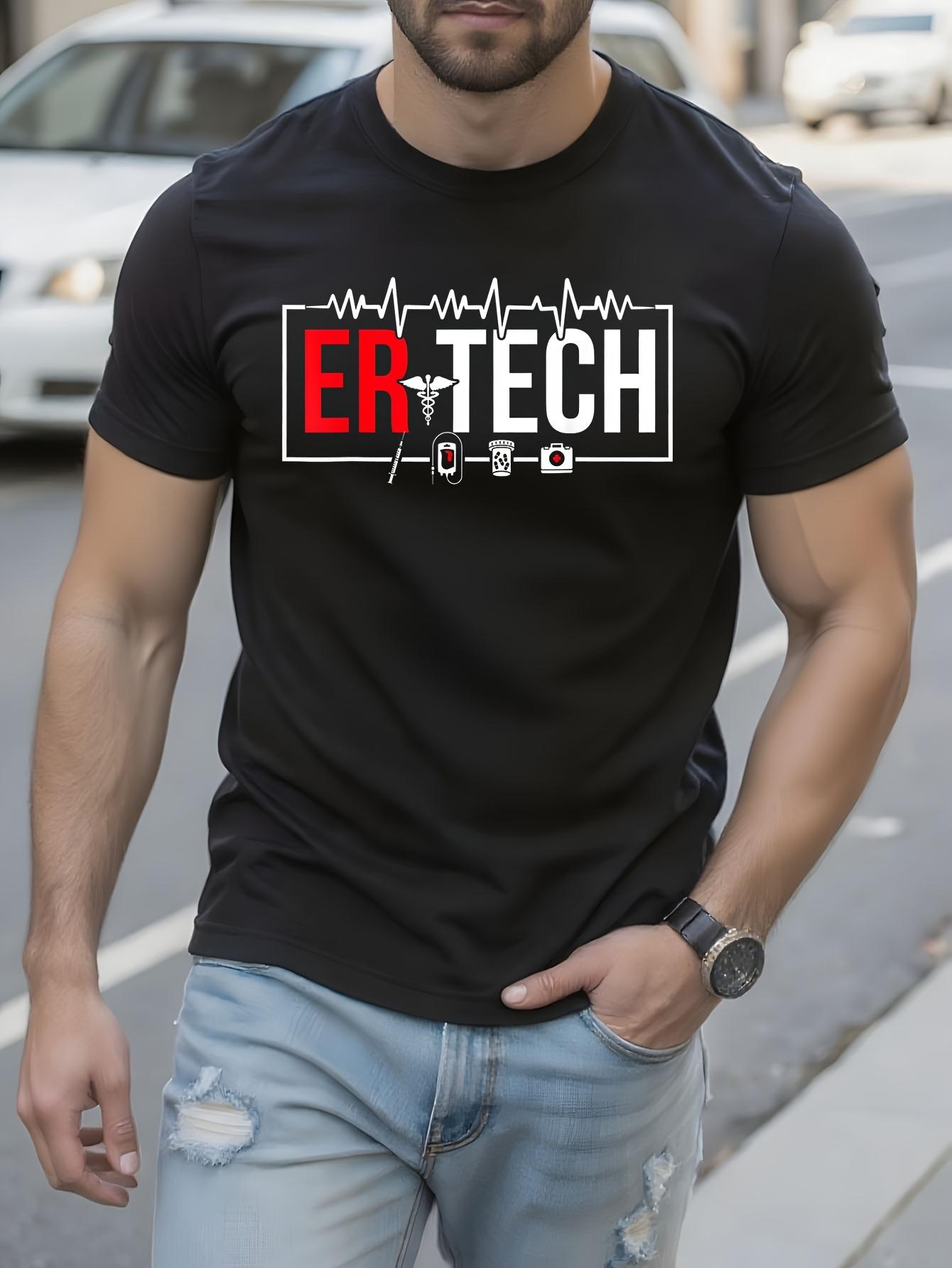 ER TECH Graphic Tshirt Graphic Tshirt - Medical-Themed De... L