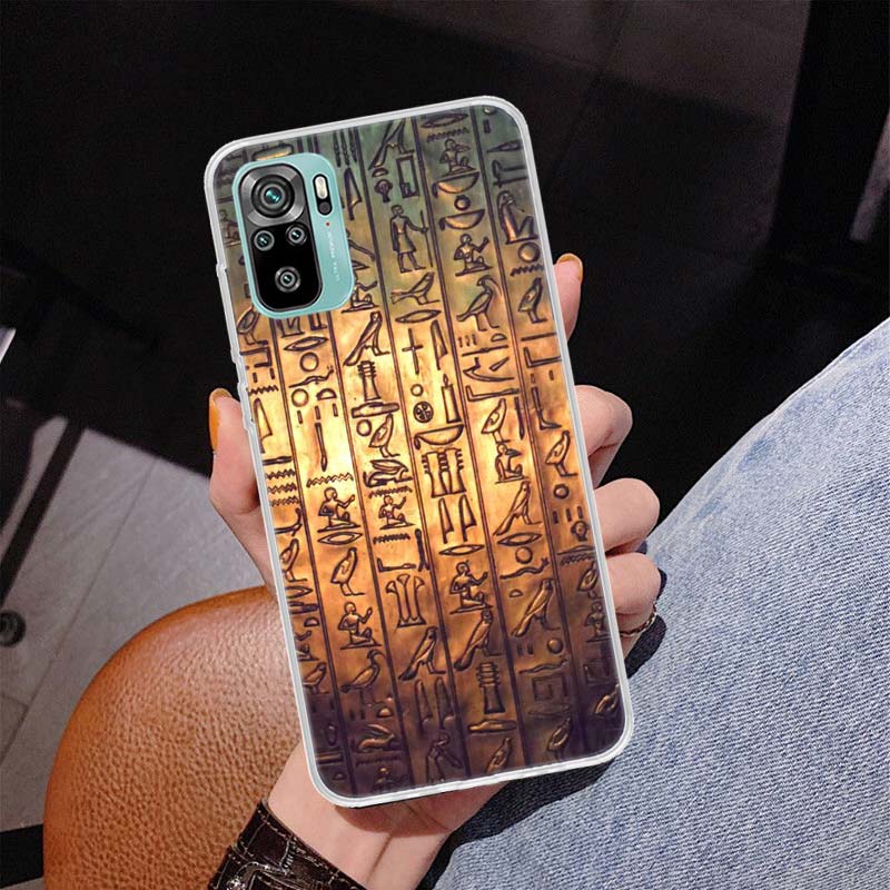 Egypt Nefertiti Anubis Ankh Cover Phone Case For Xiaomi Redmi Note 10 Pro Max 10S 9 9S 9T 8 8T 11T 11S 11 5G 11E 7 6 5 4X Coque
