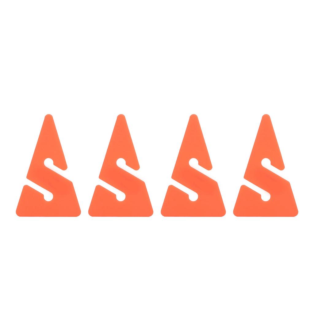 4 Stück Scuba Tauchen Leinenpfeil Markierer Wrack Höhlentauchen Dreieck Leinenpfeil Markierer ABS Dreiecksform