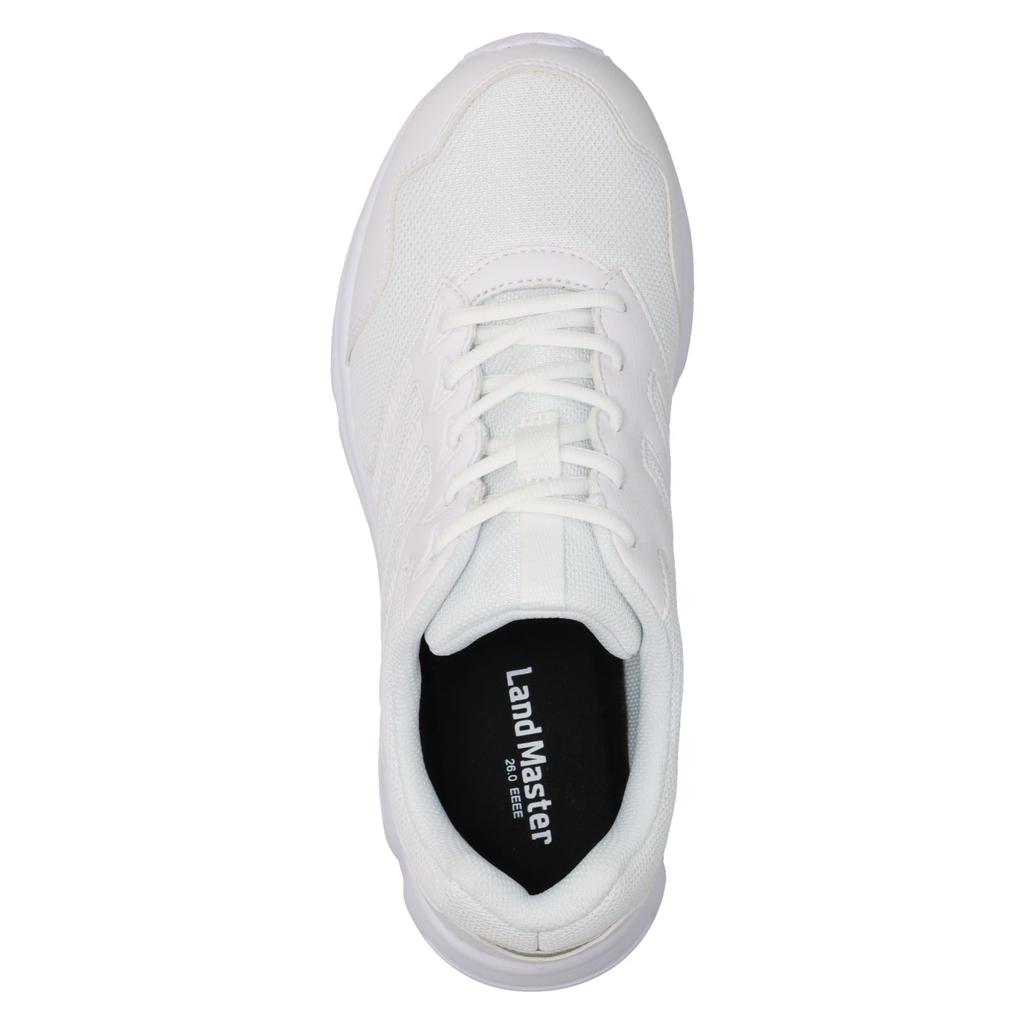 Walking Wide LJM Cm 3E [Achilles] Shoes, Fit, Lightweight, Men's 4E, Women's 3E, 9080, White, 24.0