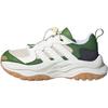 Maxxwavy Synthetic Leather Fabric Comfortable Versatile Non-Slip Wear-Resistant Low-Top Casual Shoes Kids Casual Shoes White Green JR5875