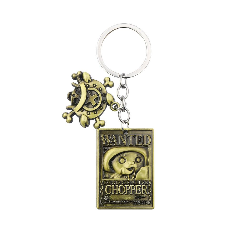One Piece Keychain Set With Zinc Alloy Characters For Anime Fans And Gift Giving