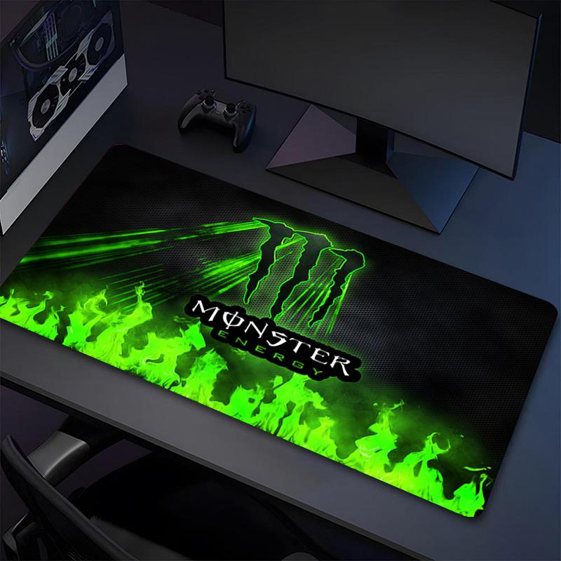 Monster Energy Xl Gaming Mouse Pad Nonslip Rubber Base Stitched Edge Waterproof Desk Mat For Pc Laptop Gamer Office Computer Accessories C929685