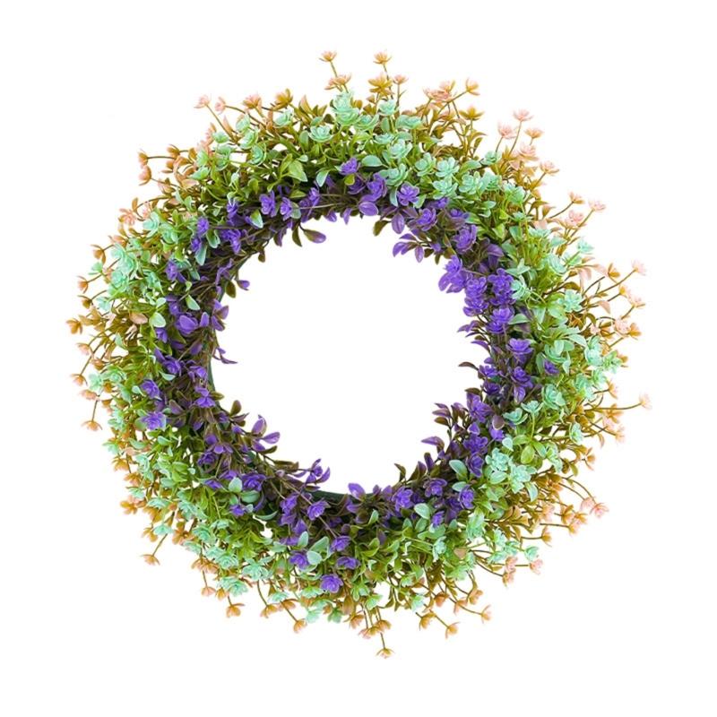 

Hanging Artificial Wreath Pendant Easter Gifts Easter Door Sign Artificial Easter Wreath Ornaments Spring Sign 1