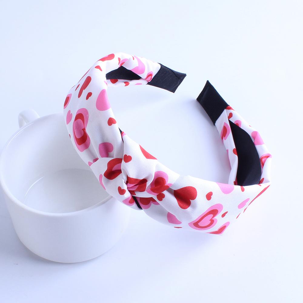 Valentine's Day Hair Bands Knot Printed Women