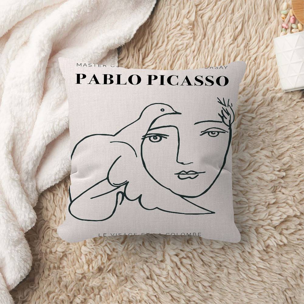 P-Picasso Woman Pillow Cover Sofa Cushion Cover Home Room Decoration Children Gift