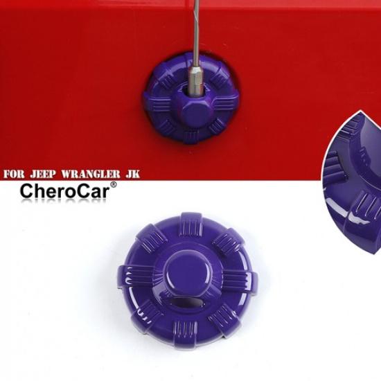 AM FM Antenna Mount Base Cover Trim For Jeep Wrangler 2007- JK JL JT Purple