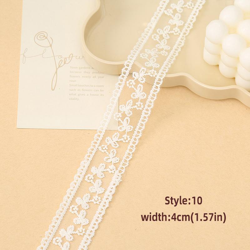 1Yards 4cm-8.5cm Wide Lace Fabric Ribbon Trim DIY Craft Clothing Sewing Supplies Curtains Tablecloths Decor Hair Bow Accessory