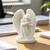 Retro Desktop Decorations 3D Printed Sleeping Angel Ornament, Minimalist Figurine Cute Decor Decor, Aesthetic Sculpture for Home Office Shelves