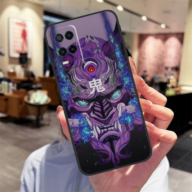 Oni Hannya Mask Case For Oppo A78 A98 A79 A18 A38 A58 A40 A60 A80 A16 A76 A96 A15 A74 A94 A54 A17 A77 Cover