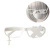 Anime Cosplay Costume Subcultures Crucifix Glasses Frame Funny Novelty Eyewear Gothic Crosses Glasses Frame White