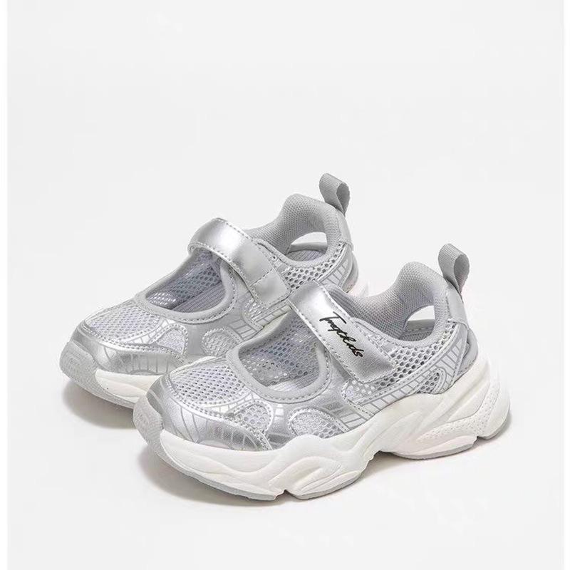 

Girls sports sandals 2025 new summer children s shoes spring soft-soled bag head shoes light boys fashion 26