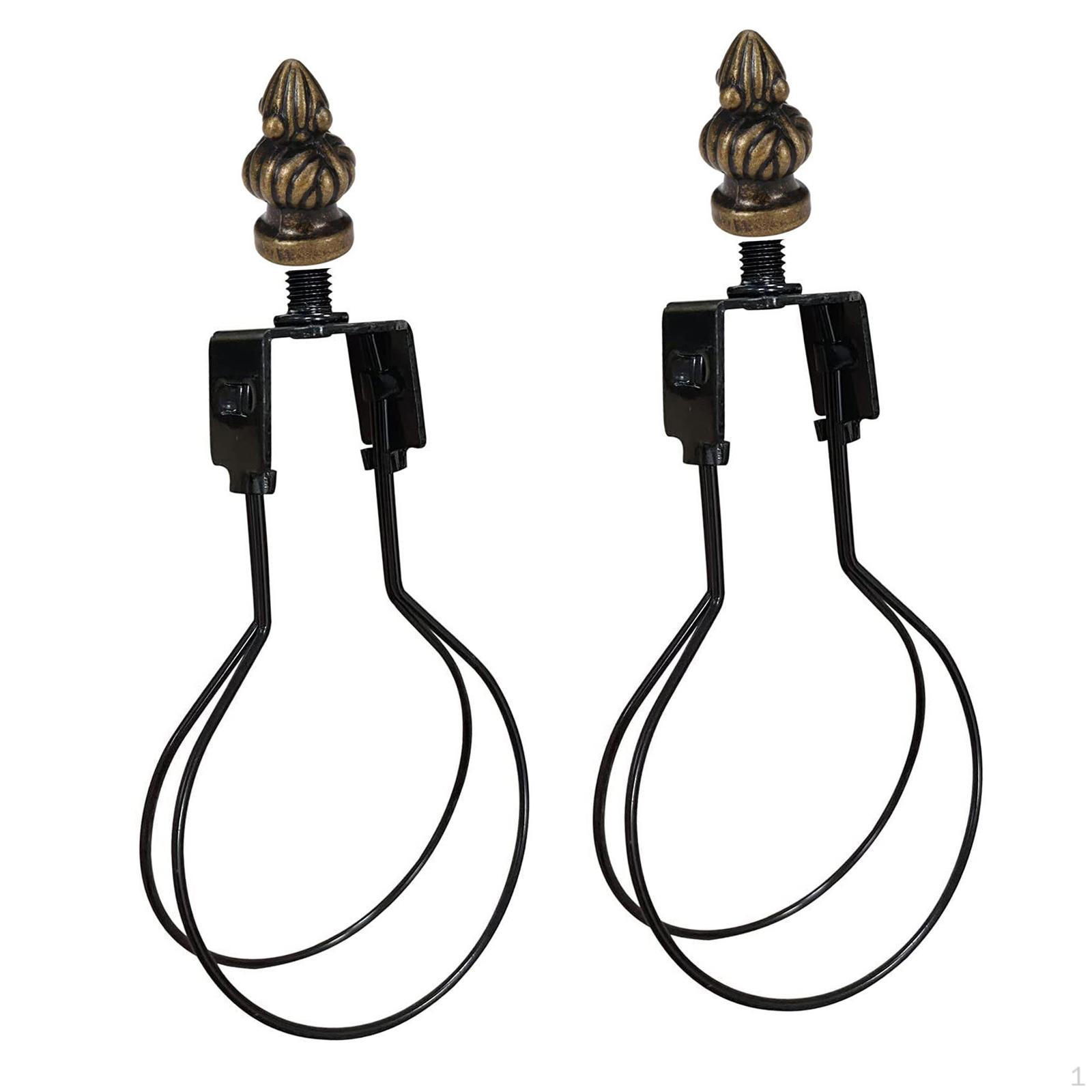 

2x адаптера для зажима лампы абажура, на адаптере абажура, с абажуром, держатель