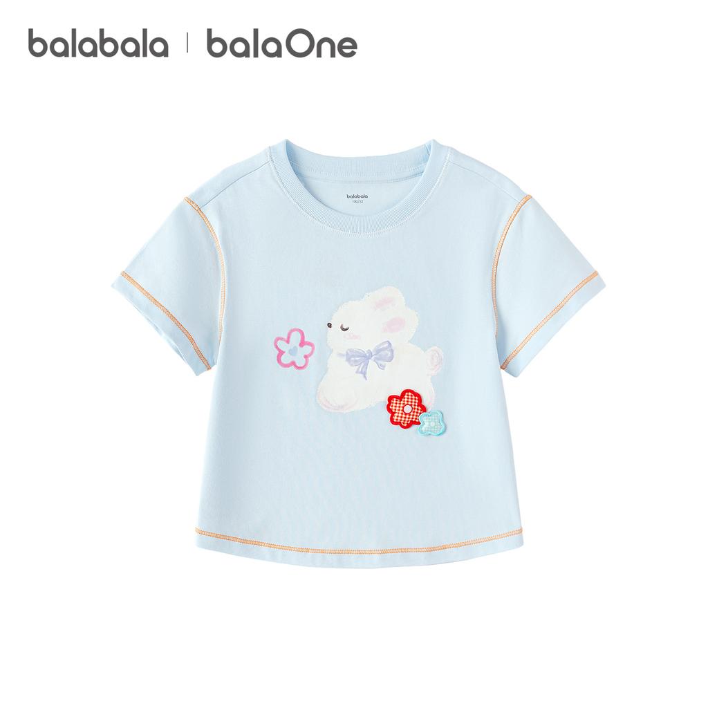 Balabala Girls' Pure Cotton Knitted Top