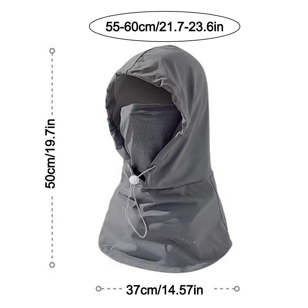 Anti-UV Sunshade Cap Breathable Face Mask Pullover Cap Unisex Sunscreen Hat  Summer