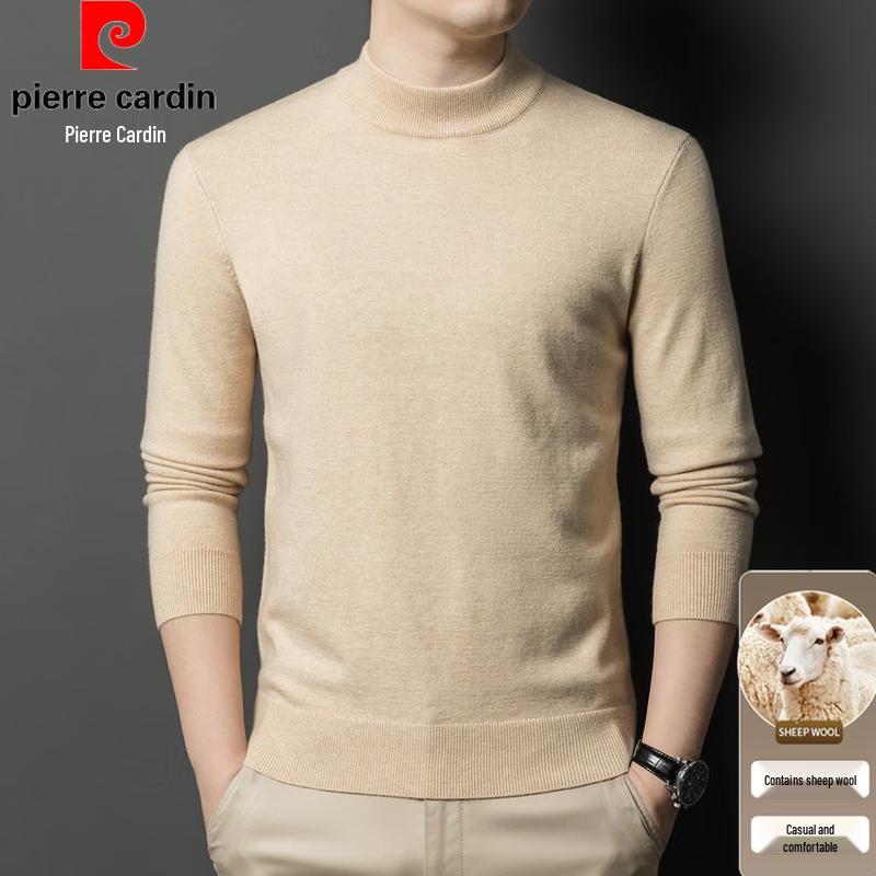 Pierre Cardin Men's Slim-Fit Semi-Turtleneck Wool Blend Sweater