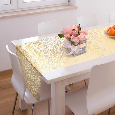 Chemin de table rectangle à paillettes métalliques pour Anniversaire Mariage Maison Noël Décoration de Table Pièce maîtresse en tissu Décoration ZQ1