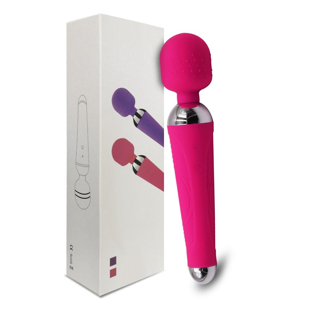 Wireless Rechargeable Magic Wand Vibrator for Women, Clitoral Massager, USB Adult Sex Toy for Ages 18+