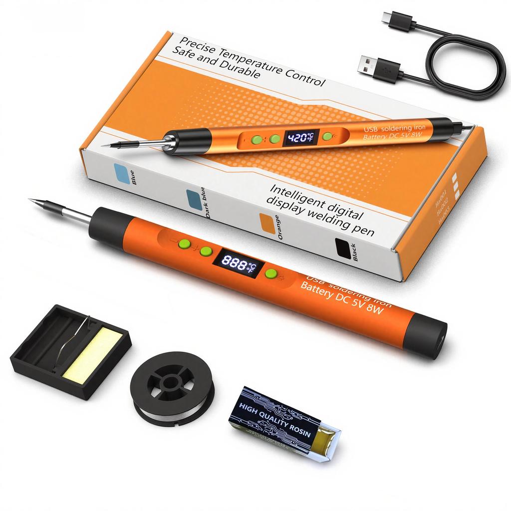 Multifunctional USB Digital Display Portable Soldering Iron with Adjustable Temperature Control