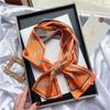 New Small Long Silk Scarf Women Tie Bag Headband Horse Printing Hairband Scarves Korean Style Neckerchief Ribbon Luxury Brand