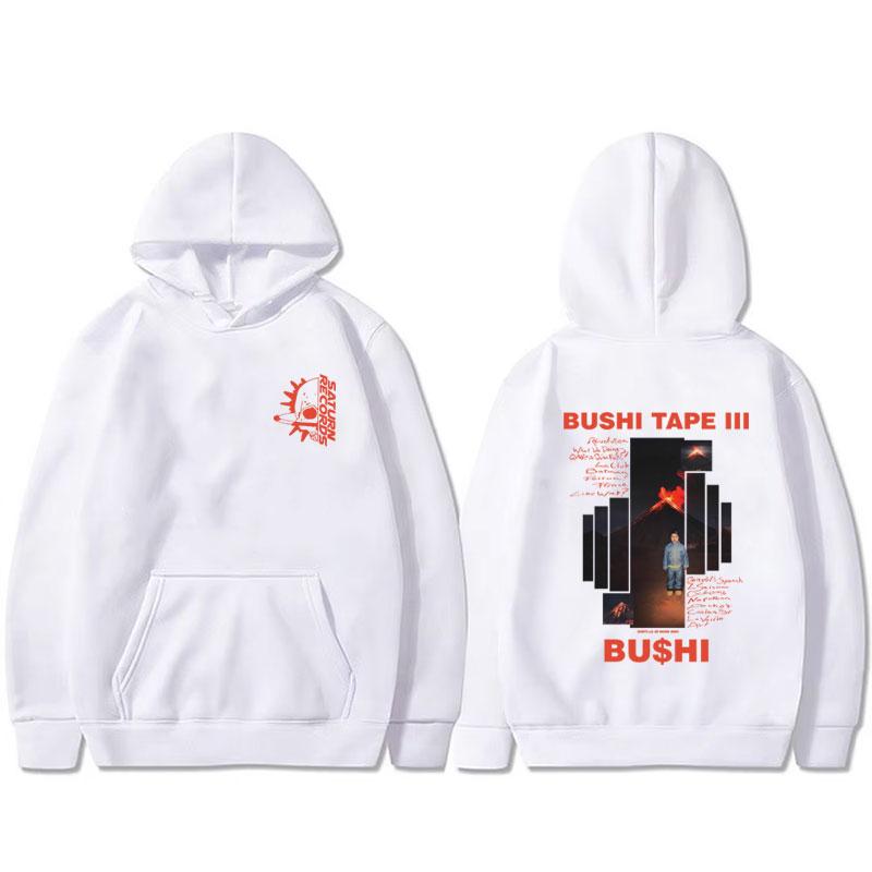 Rapper Bushi Bushi Tape 3 Album Grafik Hoodie Herren Damen Hip Hop Popmusik Pullover Hoodies Männliche Mode Trend Kapuzenpullover
