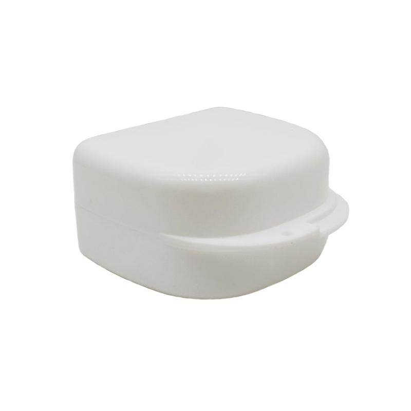 

JIN GT Стоматологічний фіксатор для чищення зубних протезів Ящик для зберігання зубних протезів Коробка для зубних протезів велика та середня відкрита коробка для чищення лоток для зубів повний рот 5 шт. білий