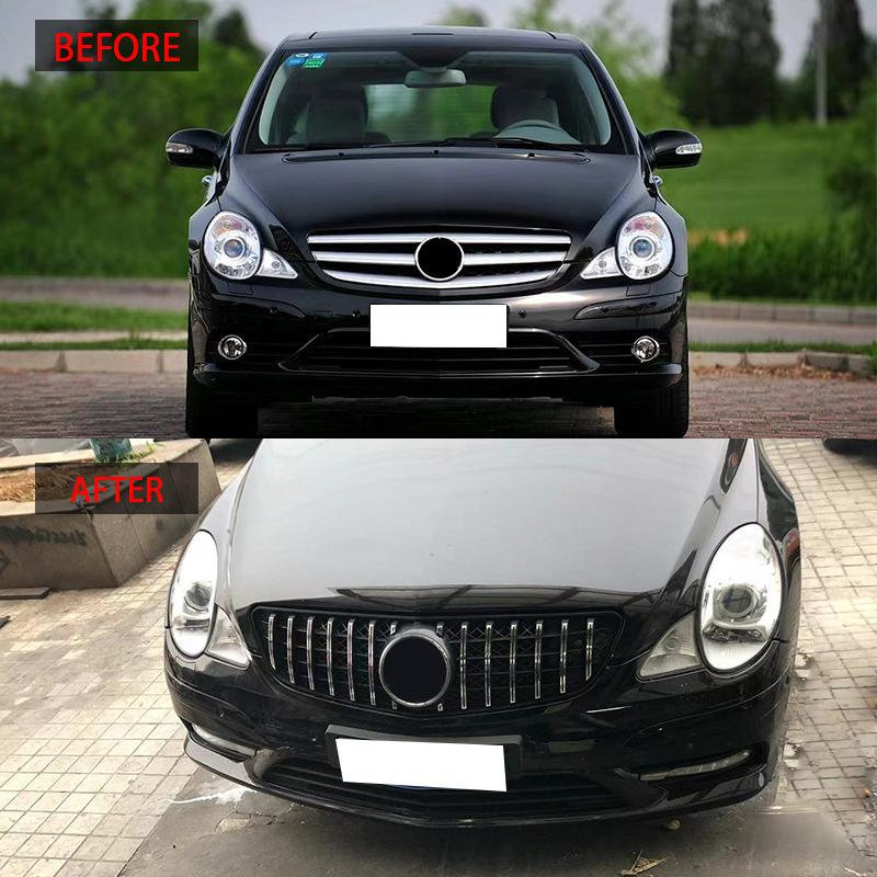 Front Racing Grill Facelift GT R Grilles Upper Grille For Mercedes-Benz R-Class W250  R320 R350 R500 R550 2005 2006 2007-2010