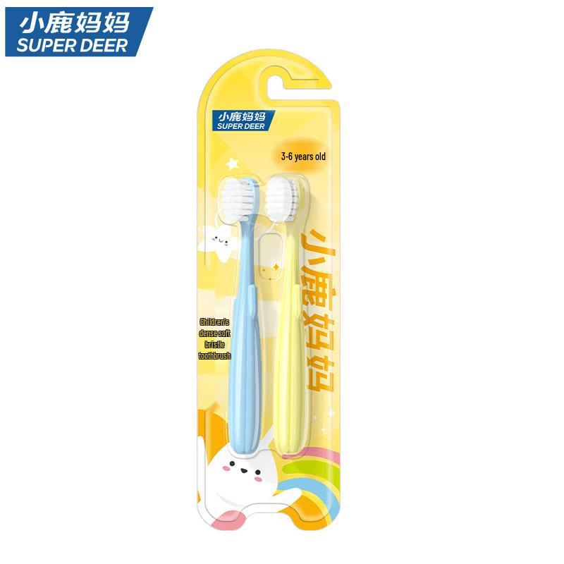 Little Deer Mom Children s Cactus Toothbrush Set (3-6 Years)