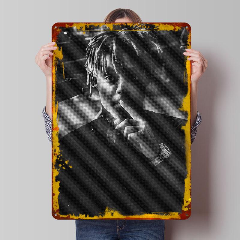 

Juice Wrld Portrait Metal Poster Customized Wall Art Retro Vintage Tinplate Signs for Decoration Bedroom Decorations House Decor 7.9x11.8In(20x30cm)