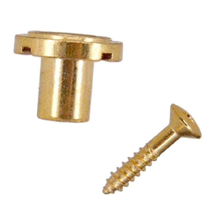 2Pcs Round Slotted String Retainer Guide Tree With Screw for Guitars