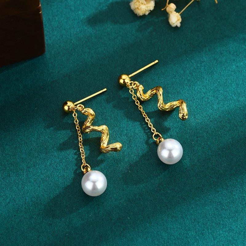 Earrings Fashion Jewelry Cross Border Unique Irregular Autumn Winter Stylish High End Designer Look