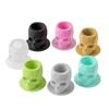 100PCS Tattoo Ink Cup Skull Disposable Silicone Tape Base Plastic Permanent Makeup Tattoo Pigment Cup Tattoo Accessories