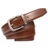 Pin Business Genuine Suit Adjustable Large Size Plain Light [BIGHAS] Men's Belt, 3.0cm, Type, Buckle, Leather, Belt, Size, Casual, (Belt 105, Brown)