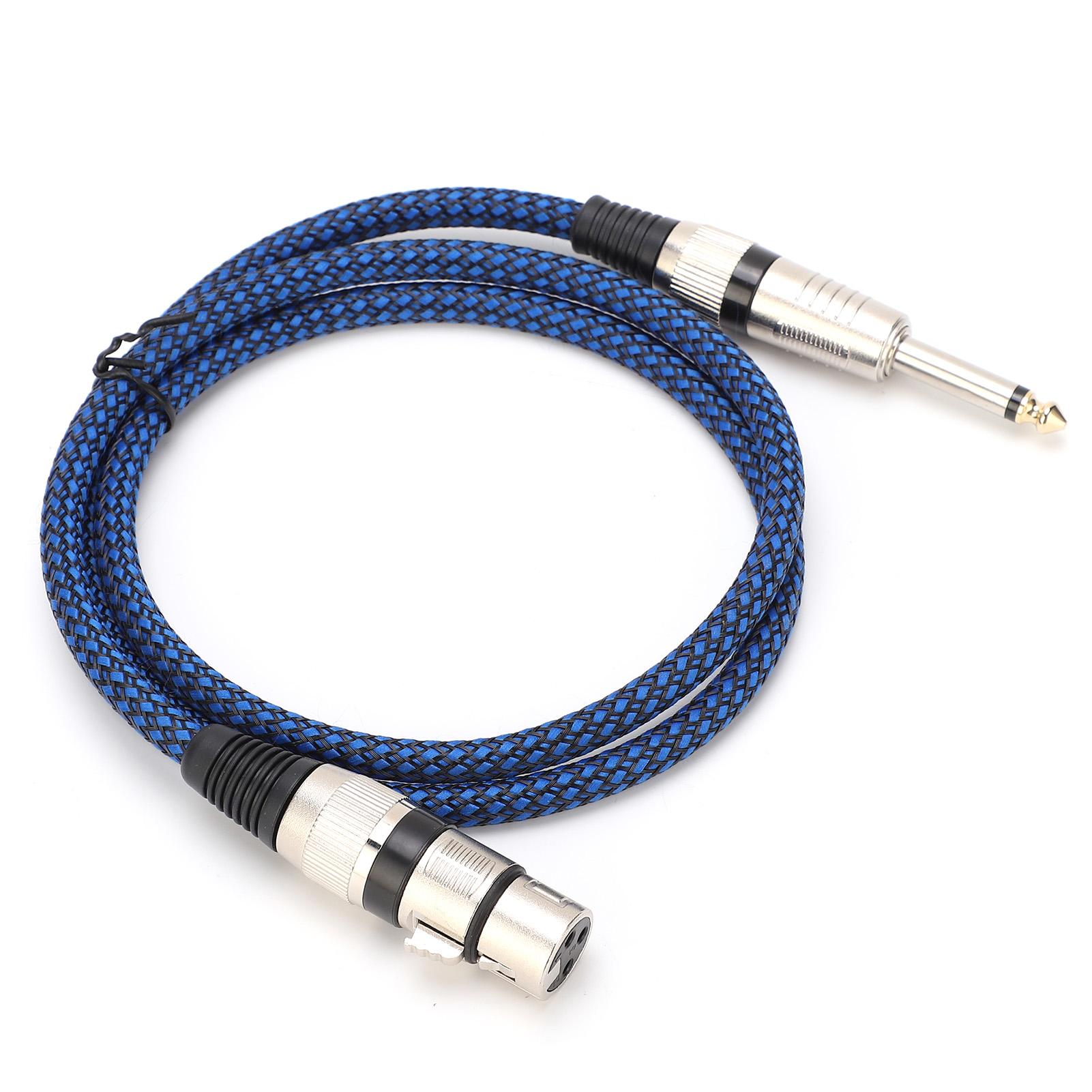 

6.5 TS to Female 6.35 Audio Cable XLR Microphone Guitar OxygenFree Copper for Mixer(5m 16.4ft ) 5 Meters