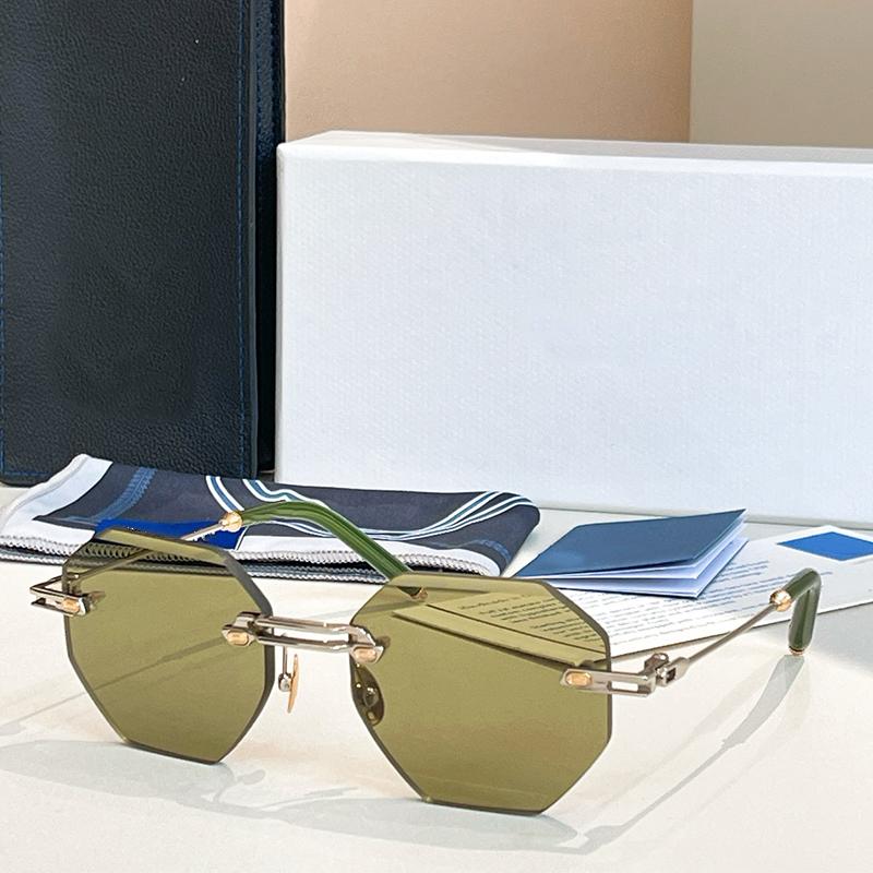 

Ins без оправы полигональные солнцезащитные очки ручной работы из сплава High Street дизайнерские брендовые мужские классические очки Uv400 для активного отдыха золото серебряные очки As pictures