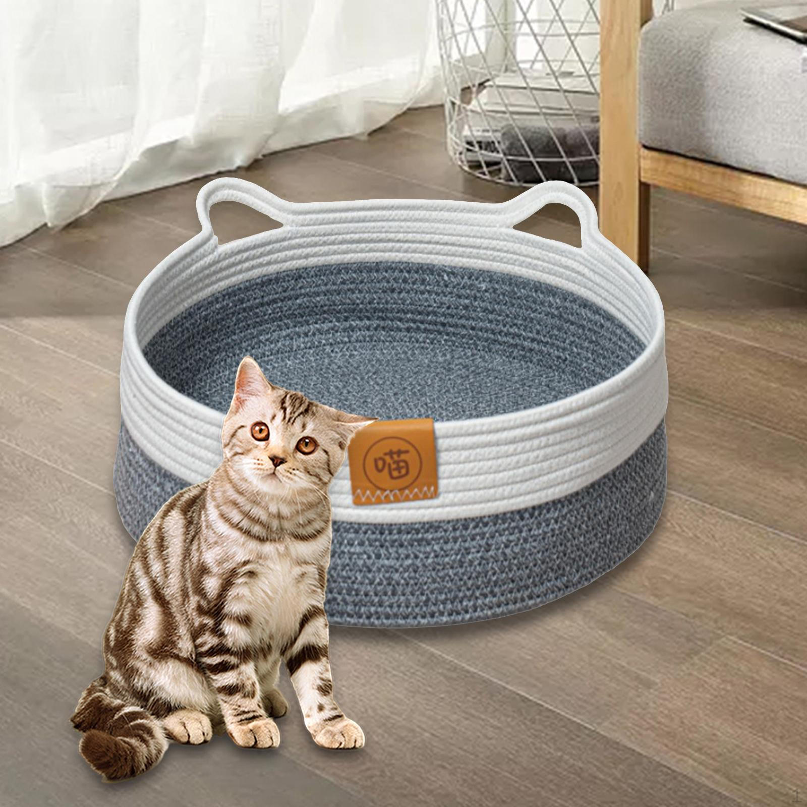 Cat Bed Scratch Pad Nest Scratcher Bed, Anti Slip, Comfortable Woven Scratching Lounge S