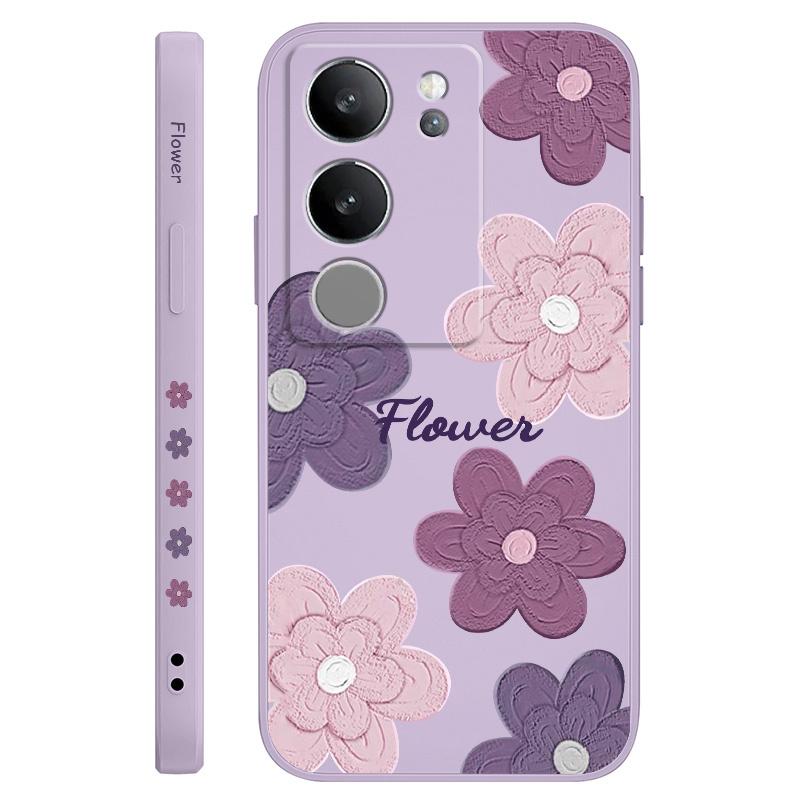 

Mottled Flowers Phone Case For VIVO V50 V40 V30 V29 V29E V27 V27E V25 V25E V23 V23E V21 V20 Y20 Y12 Y21 Y22 Y50 Y35 Y76 Pro 4G 5 Y76 5G