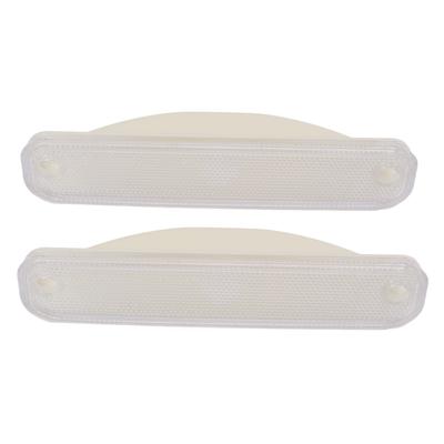 Pair Front Signal Side Marker Light Cover Lens 6270434 Replacement for Blazer Pickup Truck 1973‑1980 White