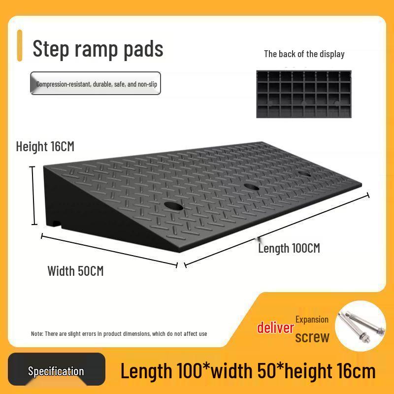 Rubber Curb Ramp Pad for Cars and Home