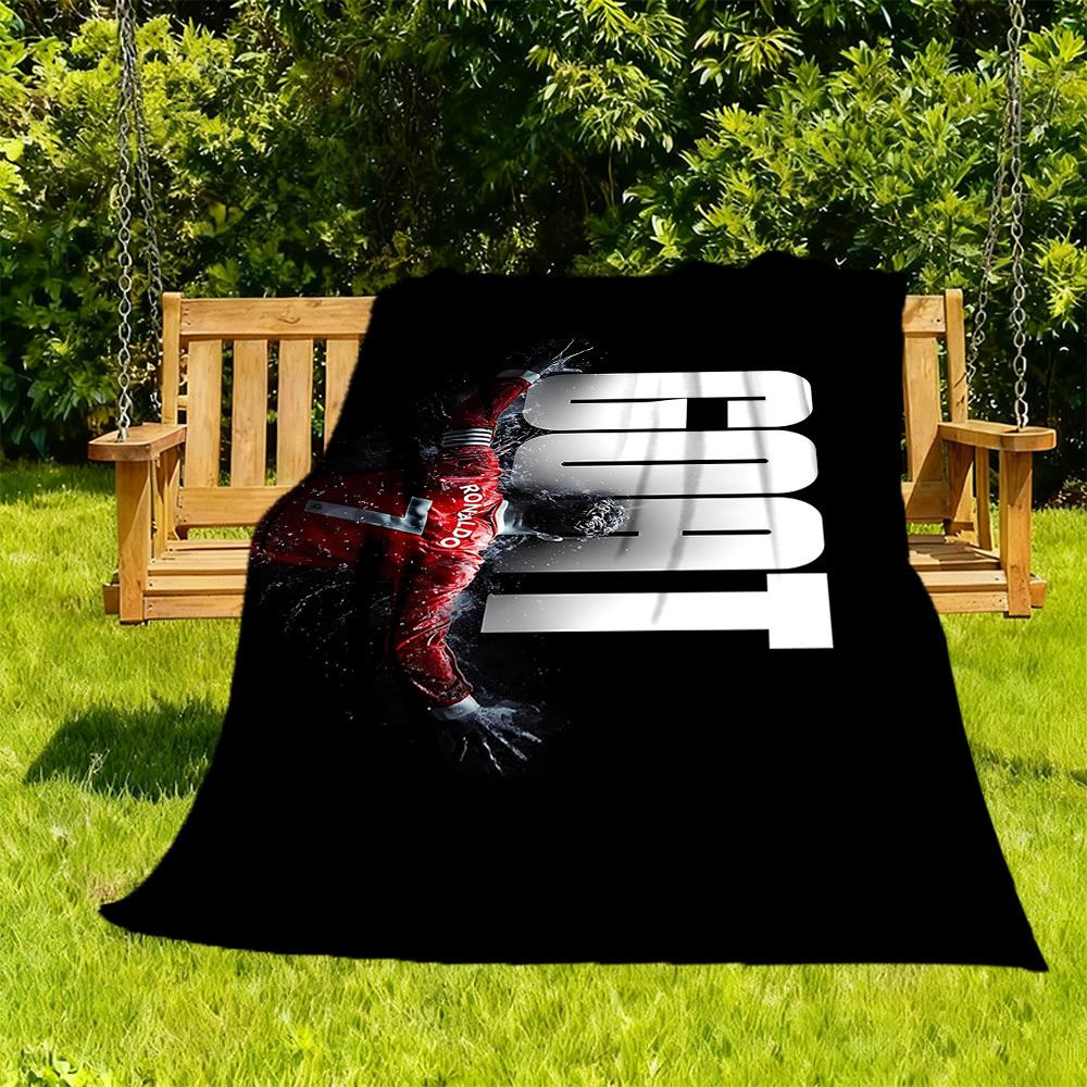 

1pc Ronaldo CR7 Outdoor Blanket Lightweight Flannel, Soft & Warm, All-Season Use for Sofa, Outdoor, Camping, Living Room, Office083 130x150cm