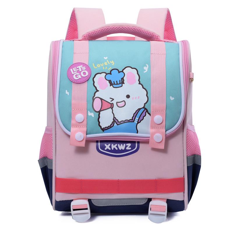 Adorable Cartoon Dinosaur And Bunny Backpack For Kids Oxford Fabric Lightweight