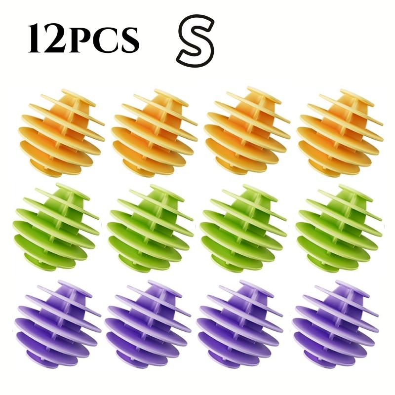 6/12pcs Silicone Magic Laundry Balls Reusable Clothes Pet Hair Catcher for Washing Machines Remover Dirt Deep Cleaning Tool