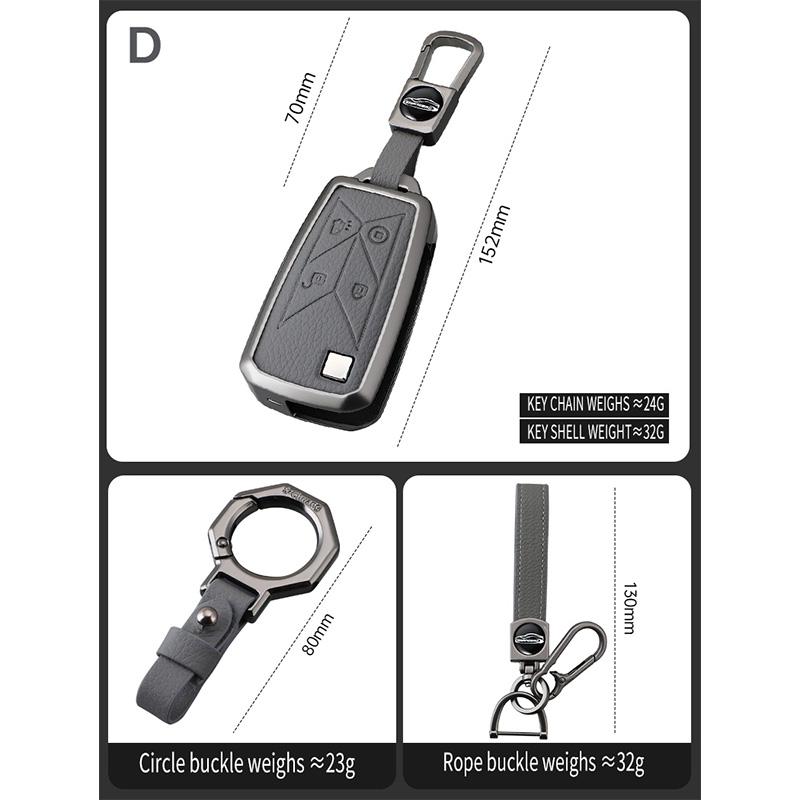 4 Buttons Zinc Alloy Leather Pickup Truck Car Key Case Caps Key Cover For Renault Euro 6 Series T C K Gama Shell Bag Keyring