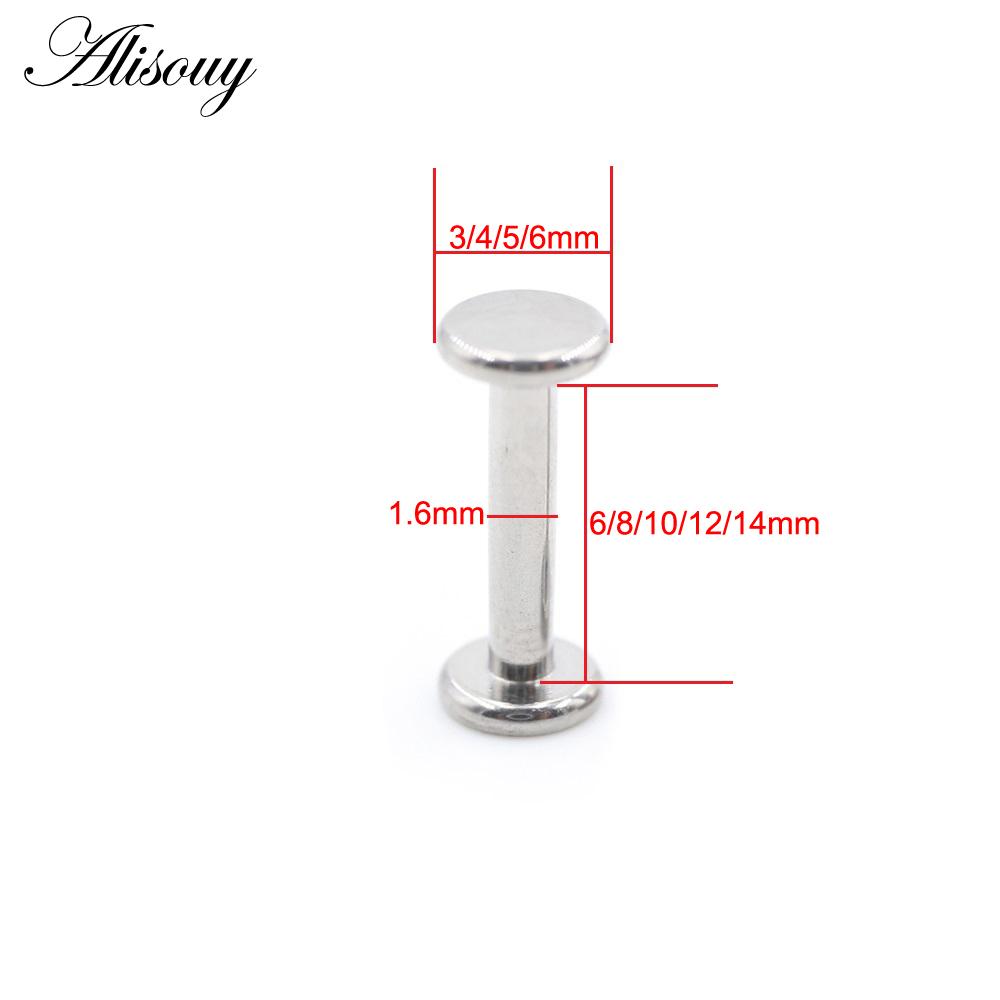 1ks titan s vnitřním závitem plochý eloxovaný kroužek na rty labreta do ucha Náušnice s tragusovou chrupavkou na činku Šperky na tělo