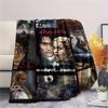 1 Stück Film-Puzzle-Print Flanelldecke, Hohe Qualität, Bequem für alle Jahreszeiten, Heimdekoration, Wärme und Komfort, Perfekt für Geschenke