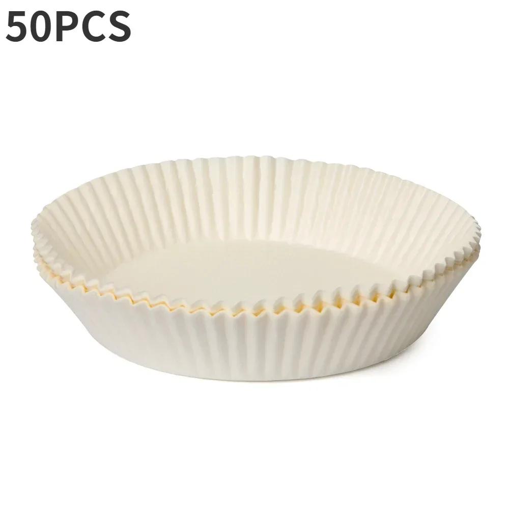 

Disposable Paper Liner, Baking Pan Paper, Silicone Oil Oven Tray for Air Fryer, 30/50PCS Air Fryer Accessories, Paper Tray